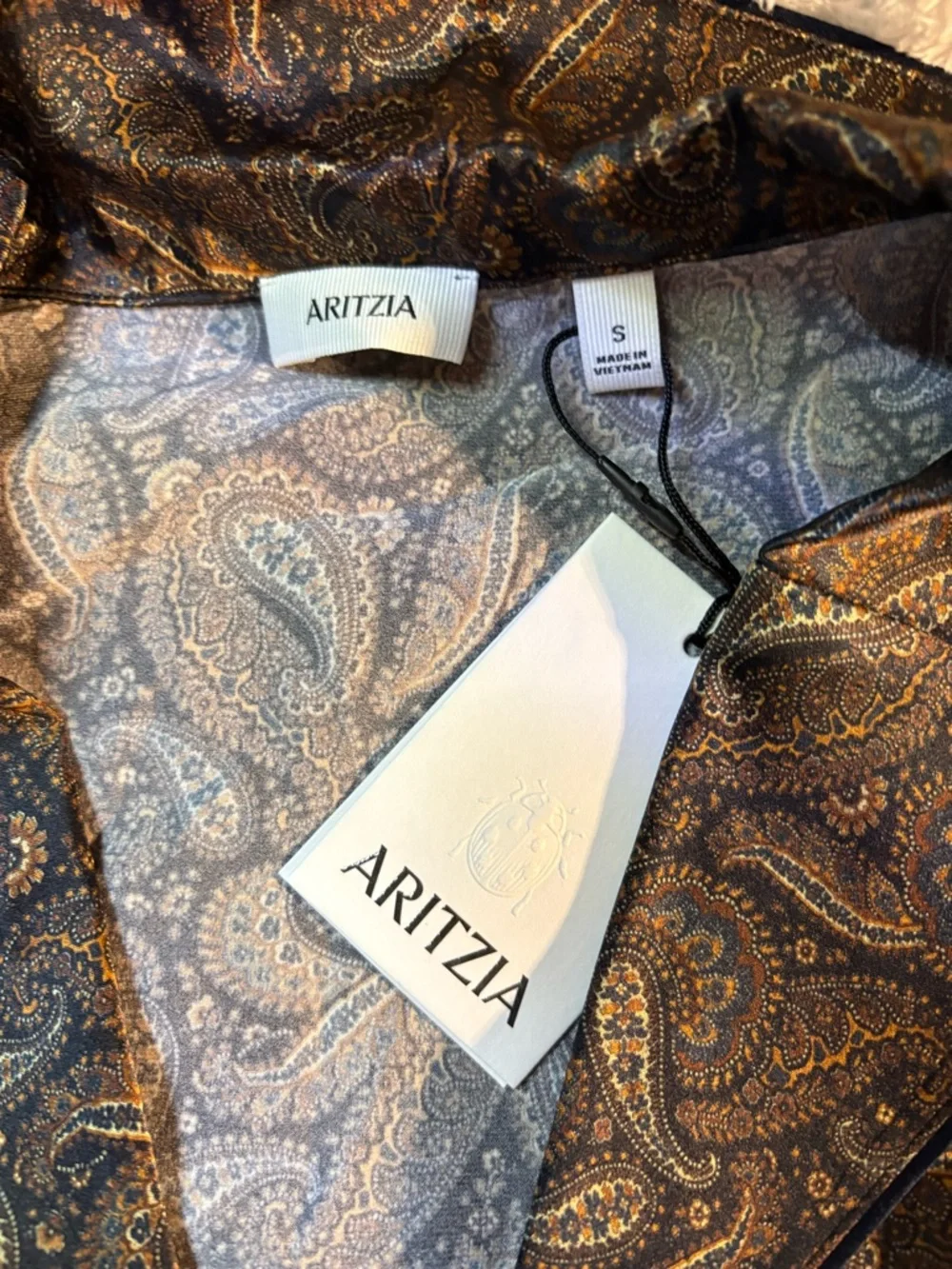 Aritzia NWT 
Nightside Silk Pajama Pant & Top in Size S - Picture 11 of 13